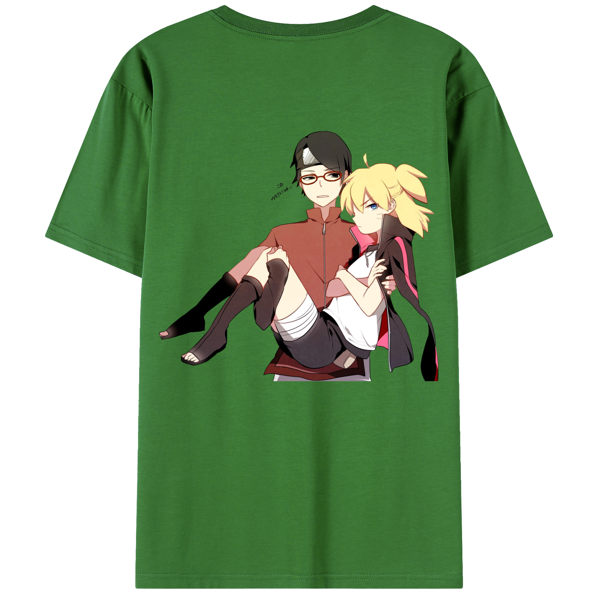 （画像用） NARUTO -ナルト- うちは サラダ Uchiha Sarada レディース半袖Tシャツ(バックプリント)